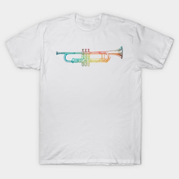 Rainbow cornet horizontal T-Shirt by AdiDsgn